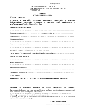 Special Education Assessment Request Form