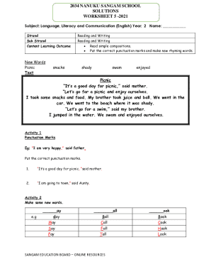 Fiji Grade 2 Worksheets