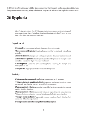 Therapy Outcome Measure Scale