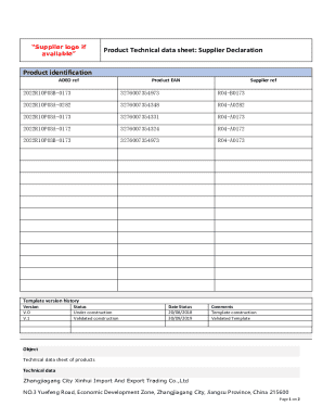 Product Technical Data Sheet