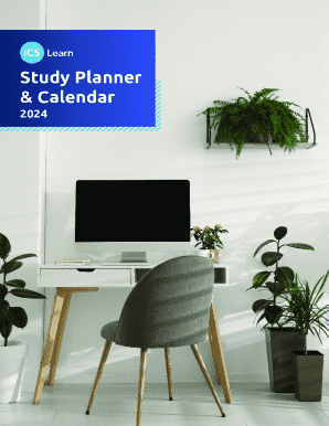 Study Planner and Calendar 2024