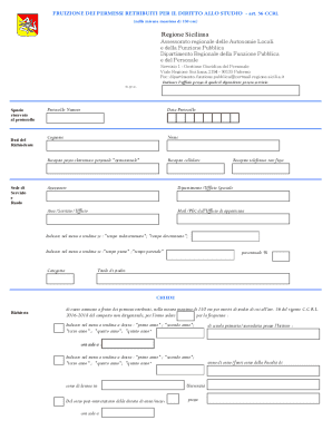 Study Leave Request Form