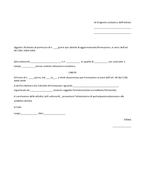 Teacher Training Leave Request Form