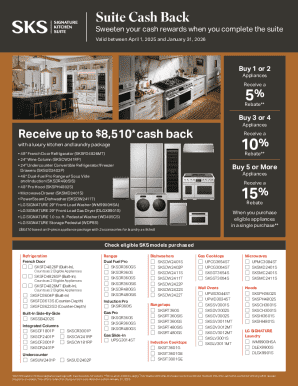 SKS Cash Back Rebate Form