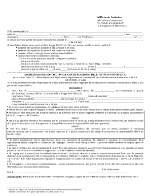 Italian School Leave Request Form 104/92