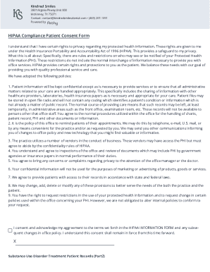 HIPAA Compliance Patient Consent Form