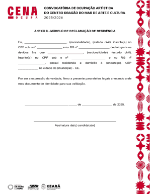 Residence Declaration Form