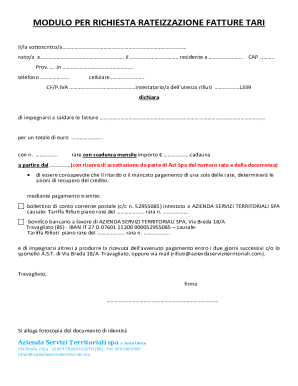 TARI Payment Plan Request Form