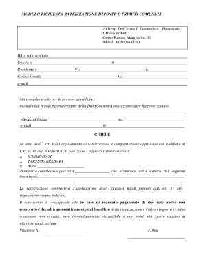 Request for Tax Payment Plan