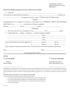 School Leave Request Form