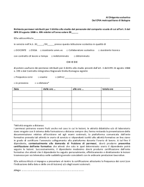 Request for Paid Study Leave