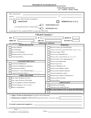 School Absence Request Form