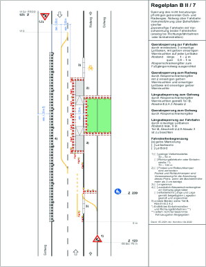 Regelplan B II / 7 Road Closure