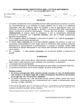 Declaration of Substitution of Notoriety