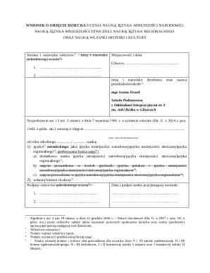 Minority Language Education Request Form