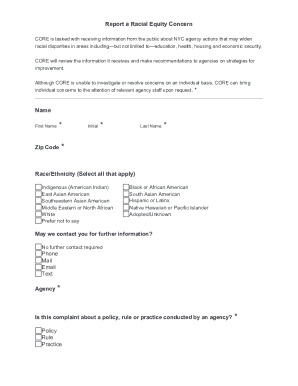 Report a Racial Equity Concern