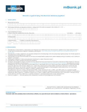 Visa Business Debit Card Application
