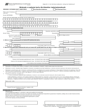 Visa Business Debit Card Application