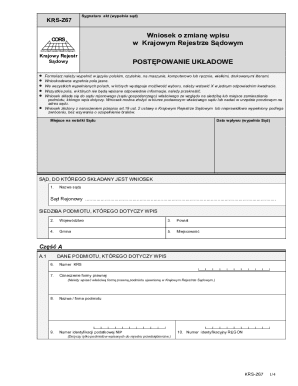 KRS-Z67 Application for Court Record Change