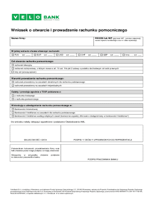 VeloBank Sub-Account Application