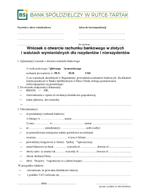 Bank Account Opening Application