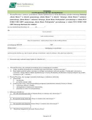 Bank Account Opening Application