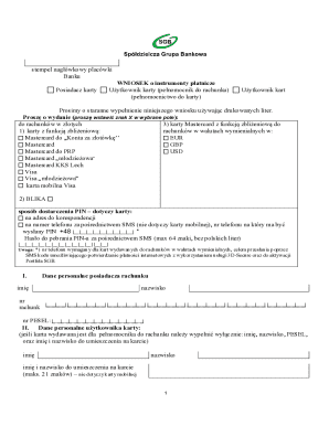 Bank Payment Instrument Application Form