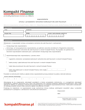 Bank Account Termination Notice
