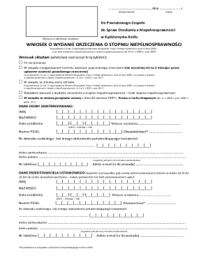 Poland Disability Assessment Application Form