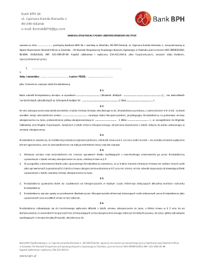 Bank BPH Life Insurance Policy Assignment Agreement