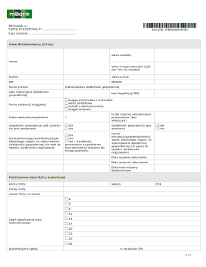 Credit Card Application Form