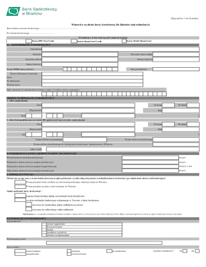 Credit Card Application Form