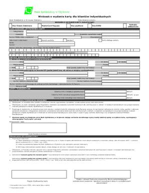 Bank Spółdzielczy Debit Card Application