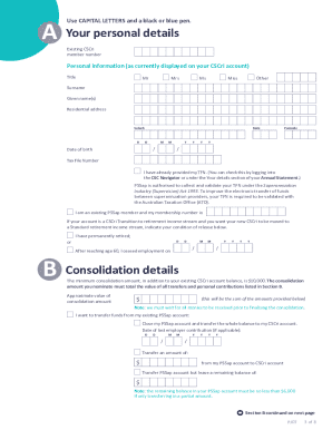 CSCri Consolidation and Restart Form