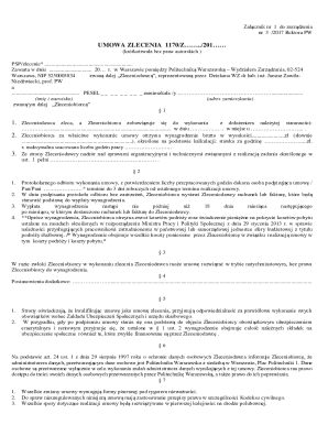 Polish Short-Term Service Agreement Template