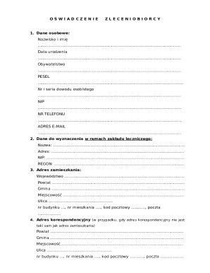 Polish Healthcare Service Agreement