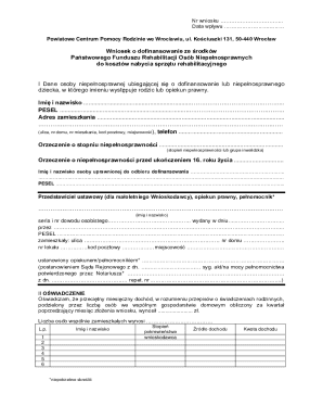 Poland Disability Rehabilitation Equipment Funding Application
