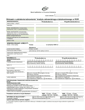 Bank Spółdzielczy Loan Application