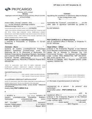 PKP Cargo Electronic Data Exchange Agreement