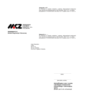 Medical Documentation Form