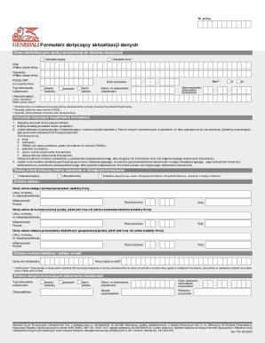 Polish Life Insurance Policy Update Form