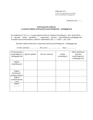 Psychological-Pedagogical Assistance Information for Parents