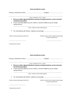 Student Release Form