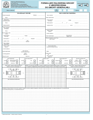 Powszechny Zakład Ubezpieczeń Claim Form