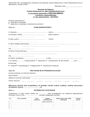 Social Scholarship Application Form