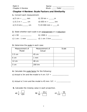 Math 9 Chapter 4 Review Form