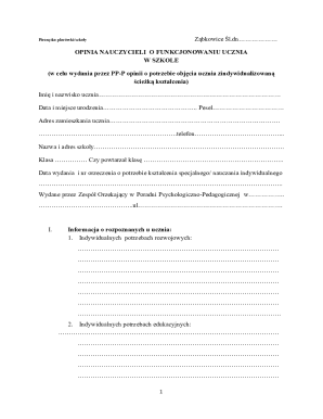 Teacher Opinion on Student Functioning