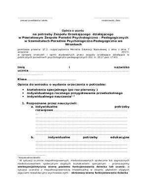 Opinion on Student for Educational Needs