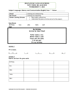 Fiji School Worksheets