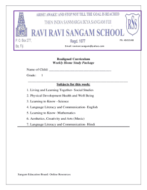 Weekly Home Study Package